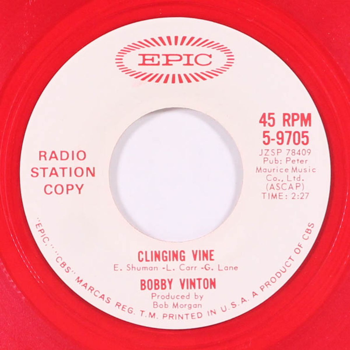 clinging vine by BOBBY VINTON