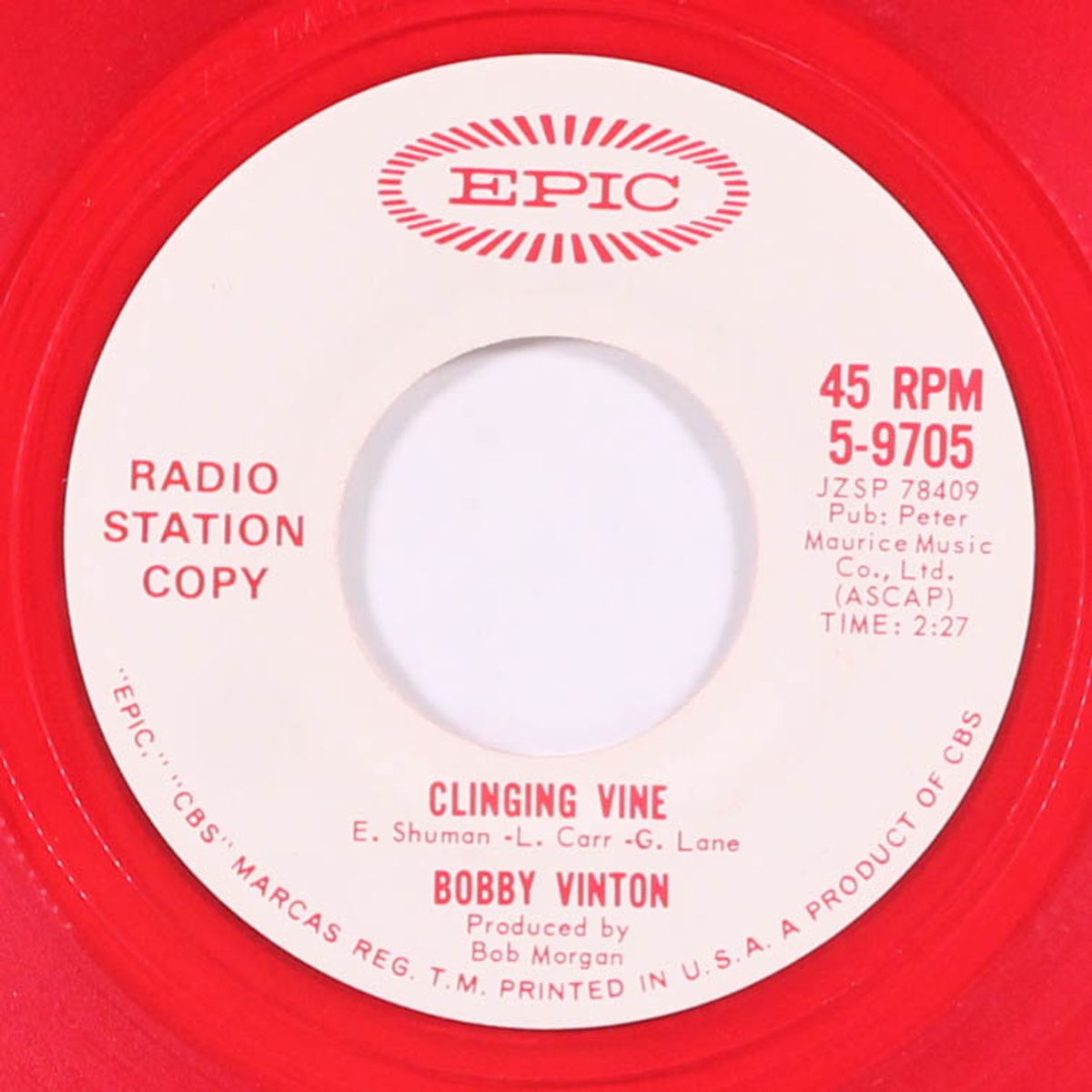 clinging vine by BOBBY VINTON