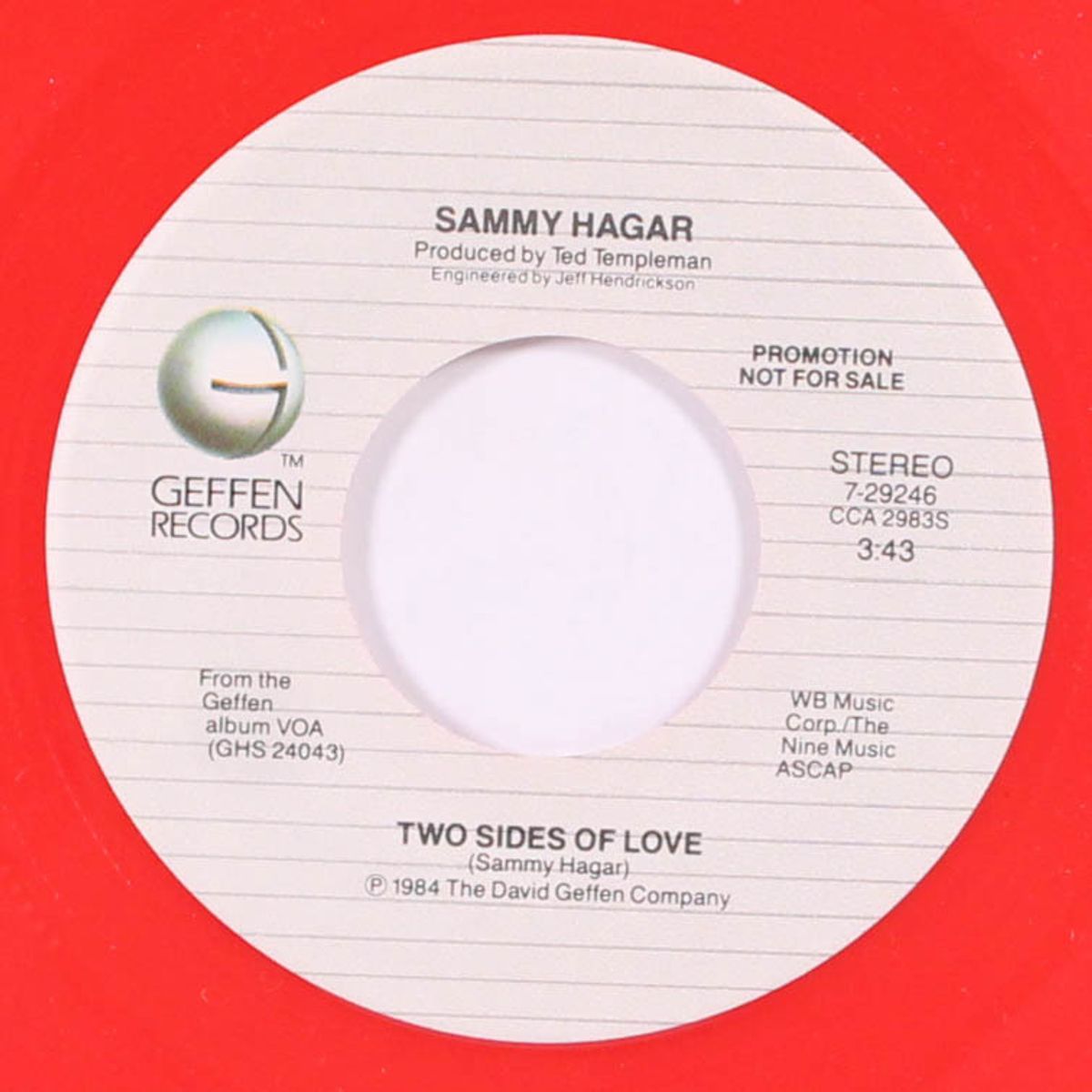two sides of love / same by SAMMY HAGAR