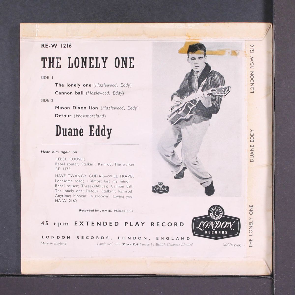 the lonely one by DUANE EDDY
