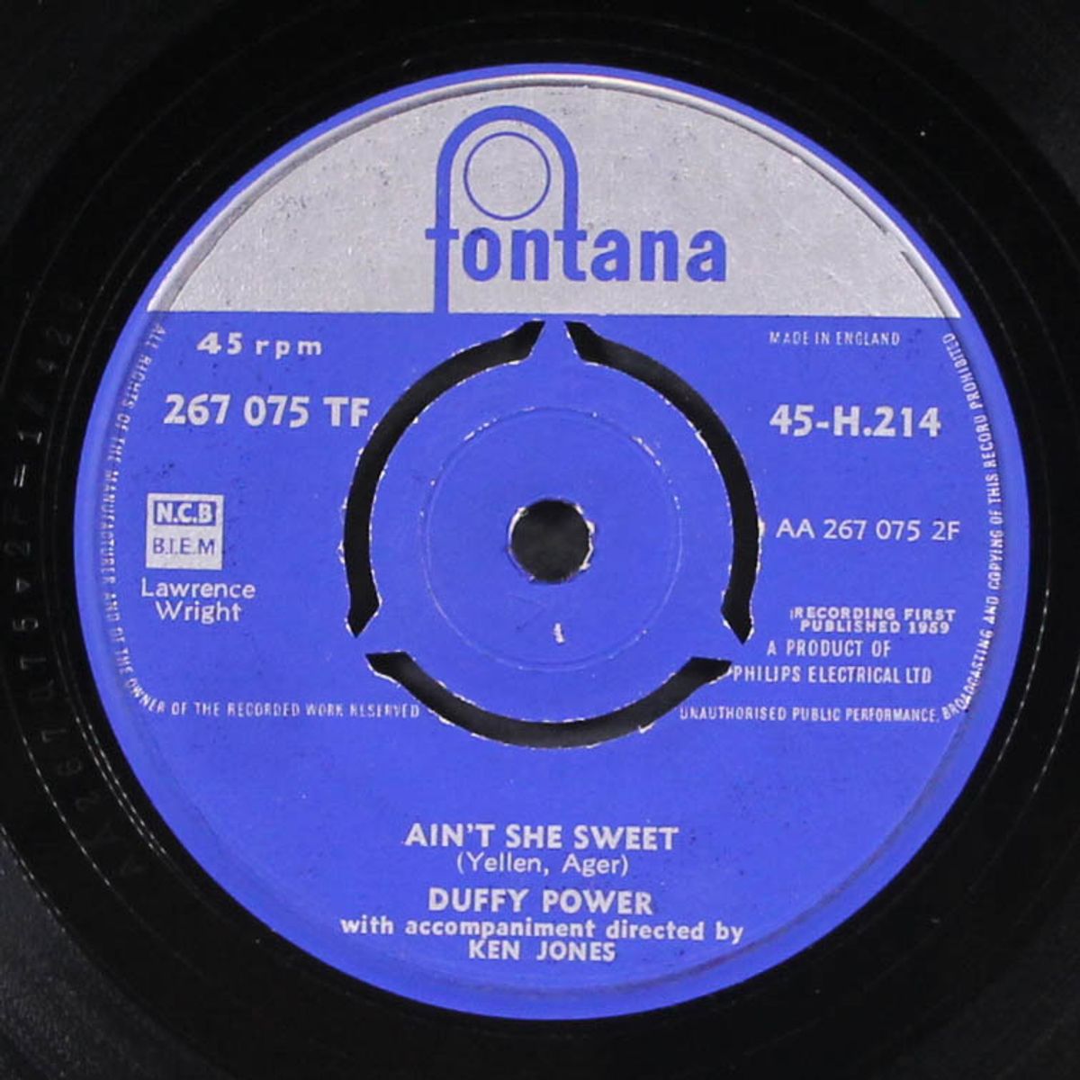 kissin' time / ain't she sweet by DUFFY POWER