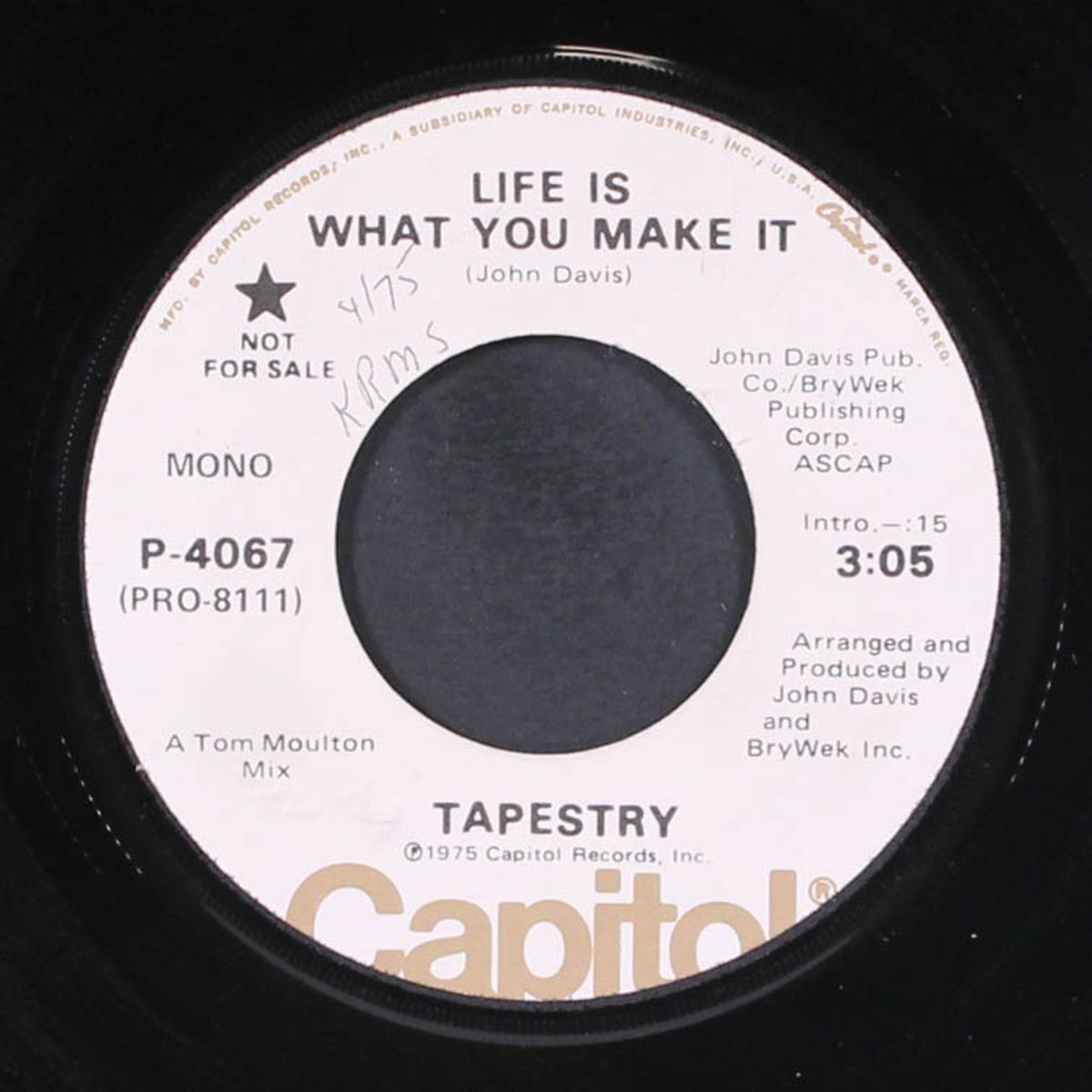 life is what you make it / mono by TAPESTRY