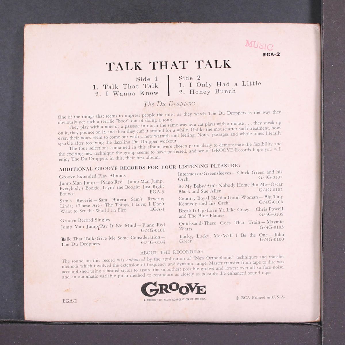 talk that talk by DU DROPPERS