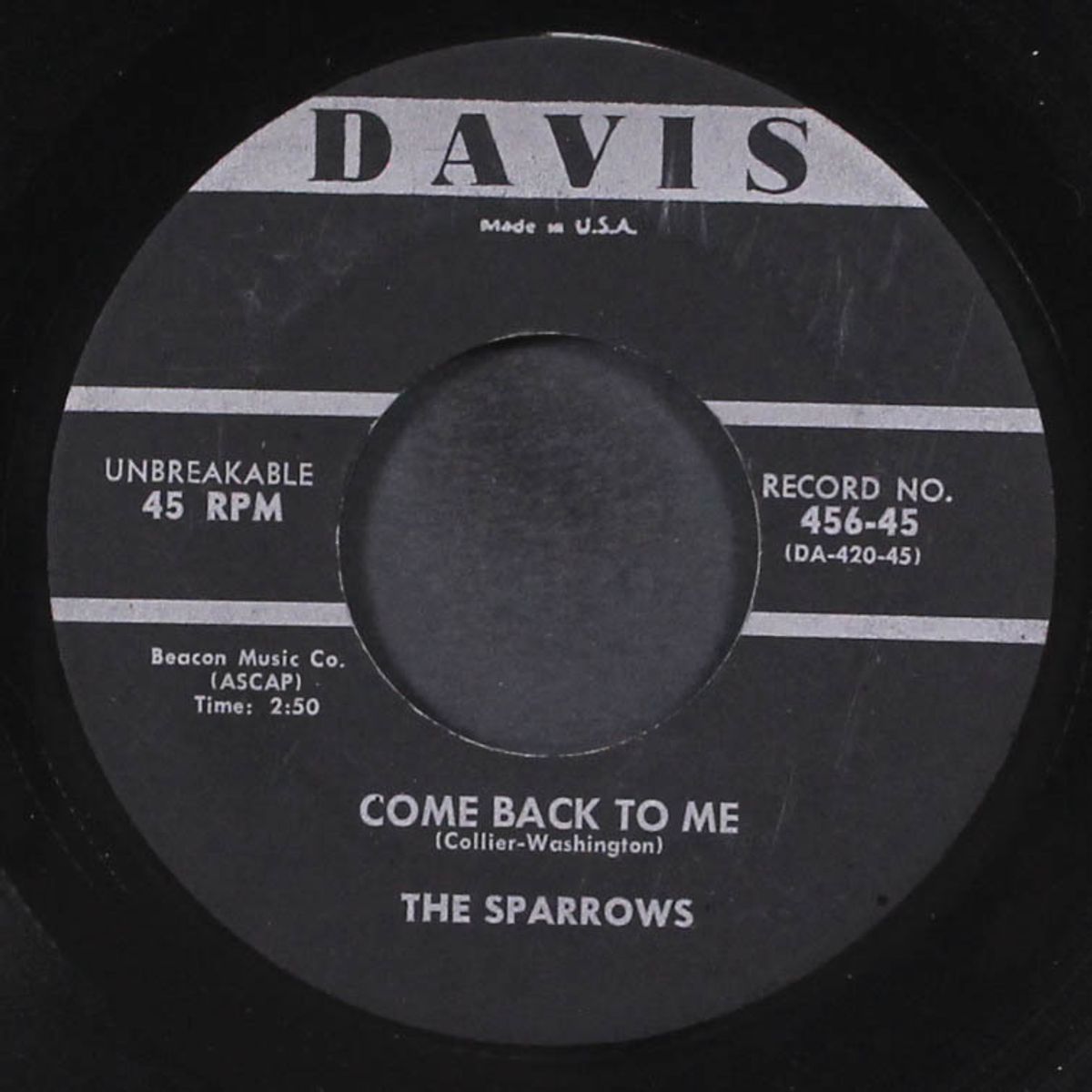 love me tender / come back to me by SPARROWS