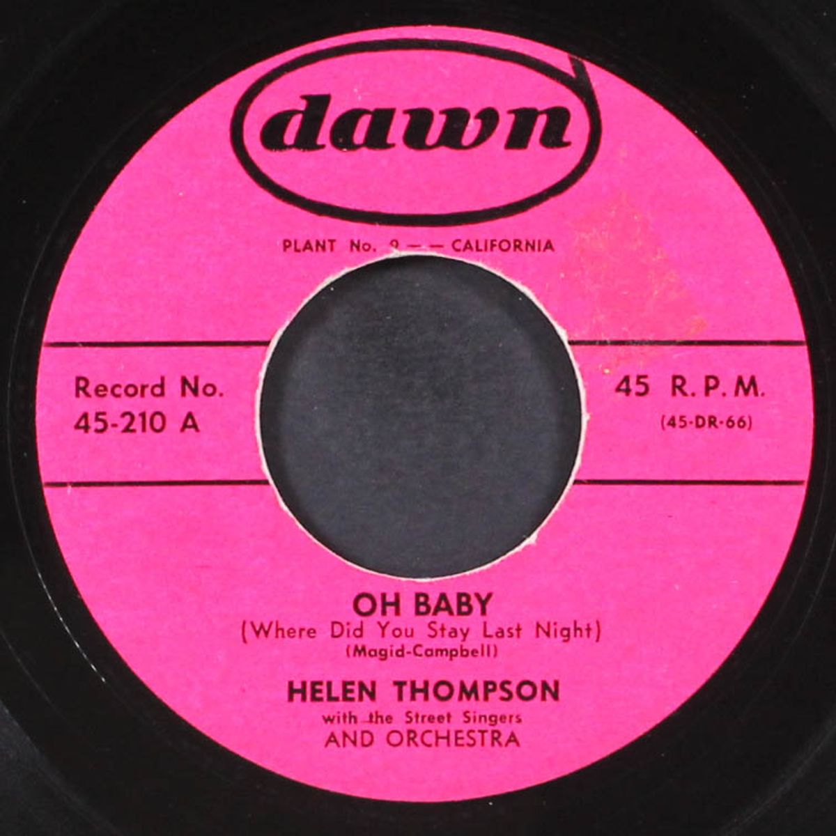 way back in the woods / oh baby by HELEN THOMPSON