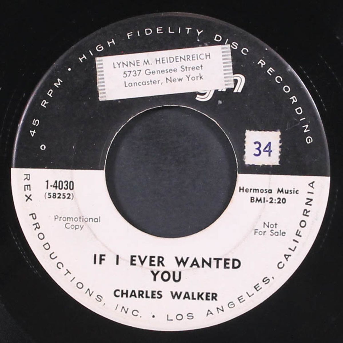 i've got my eyes on the world / if i ever wanted you by CHARLES WALKER