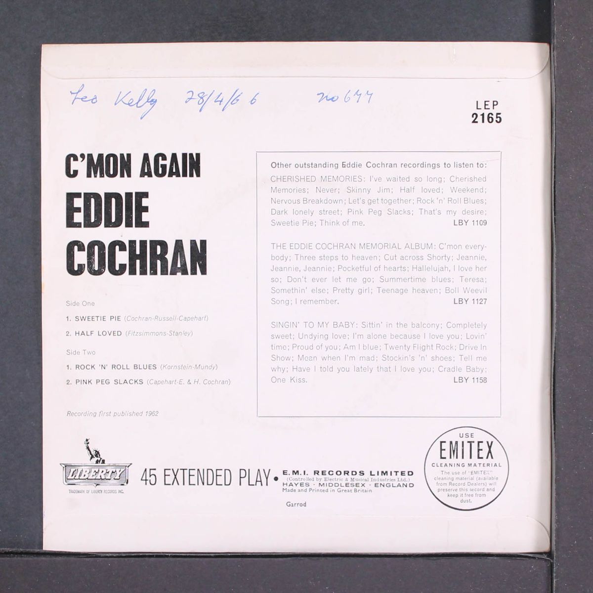 c'mon again by EDDIE COCHRAN