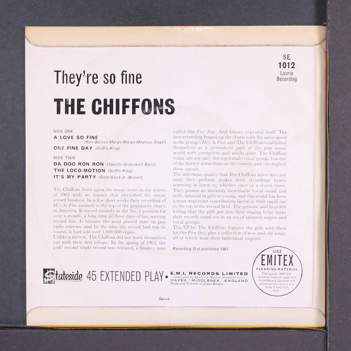 they're so fine by CHIFFONS