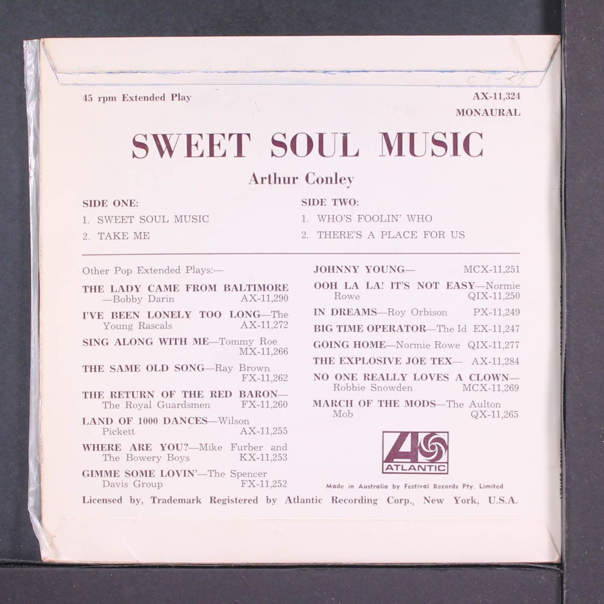 sweet soul music by ARTHUR CONLEY
