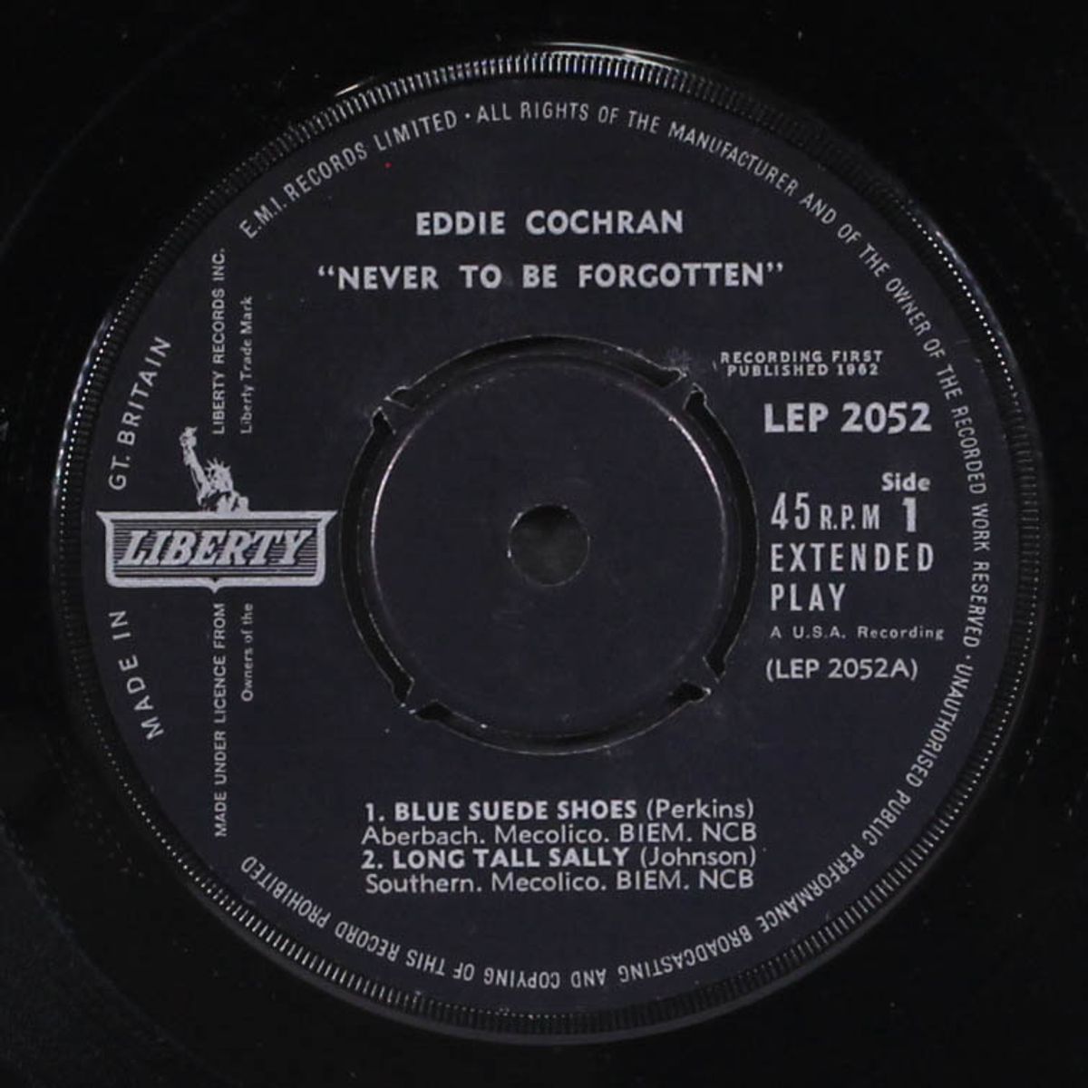 never be forgotten by EDDIE COCHRAN
