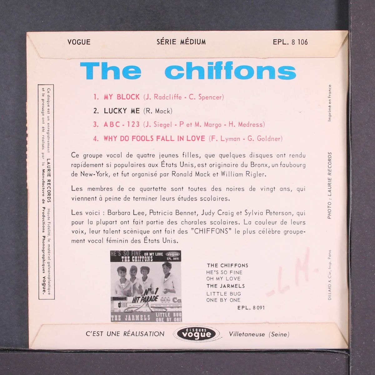 my block by CHIFFONS