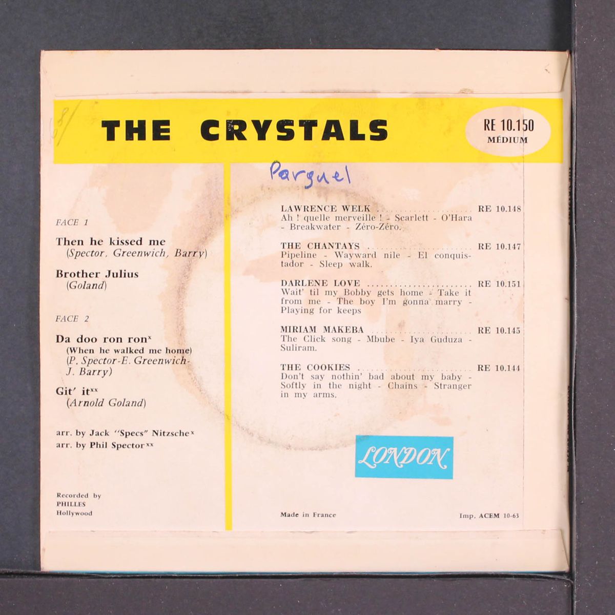 da doo ron ron by CRYSTALS