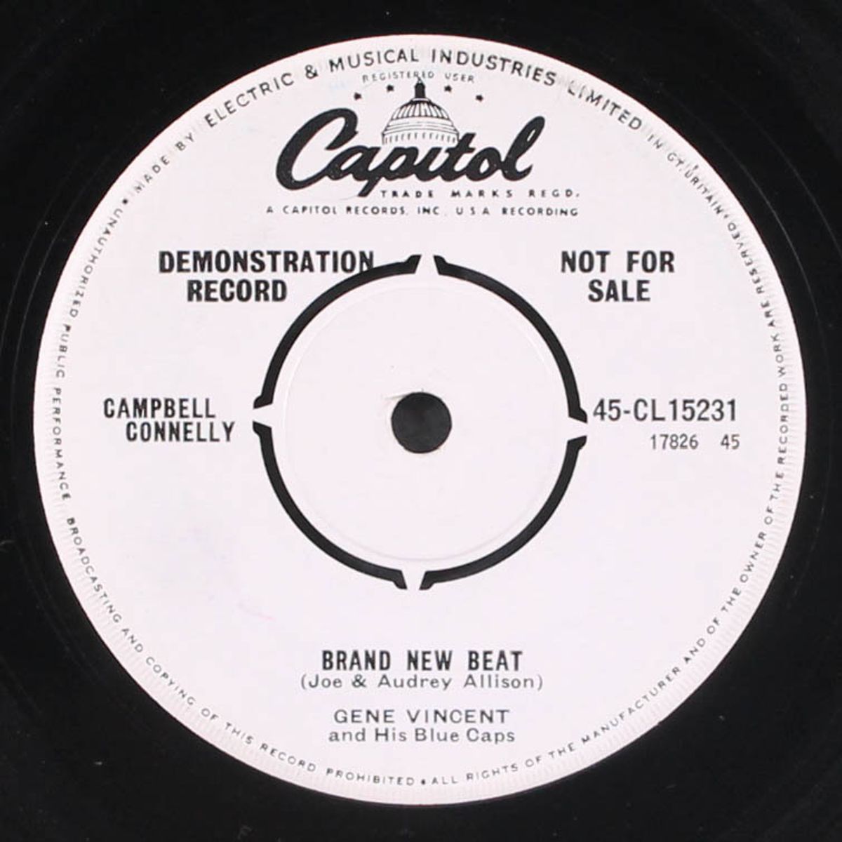 unchained melody / brand new baby by GENE VINCENT