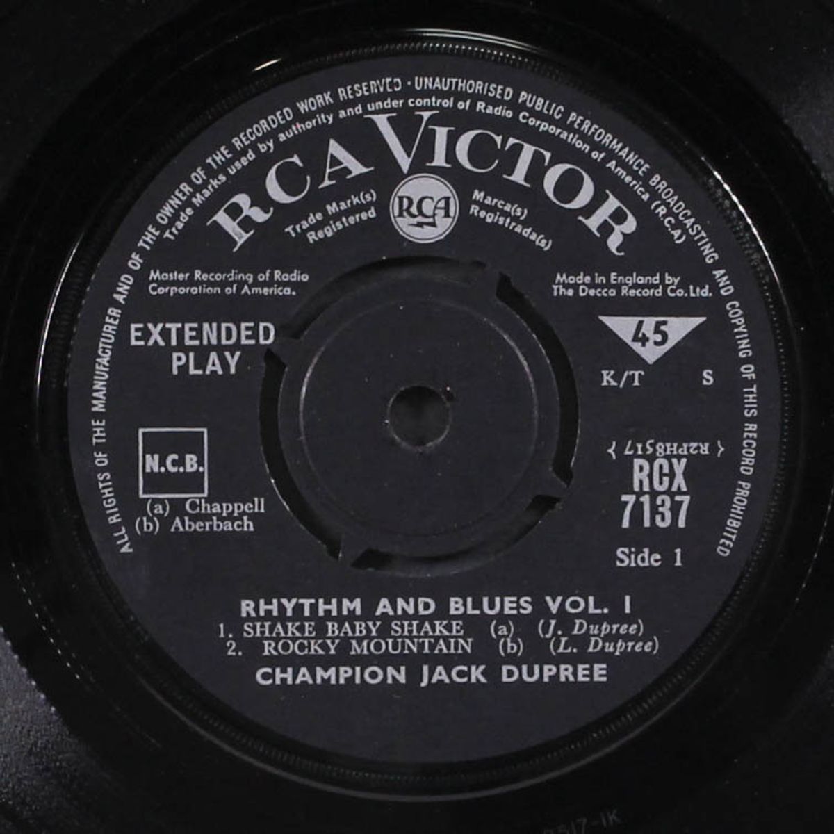 rhythm & blues vol. 1 by CHAMPION JACK DUPREE