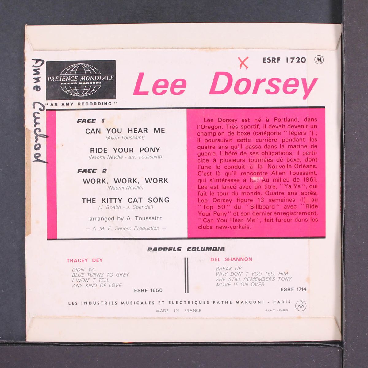 can you hear me by LEE DORSEY