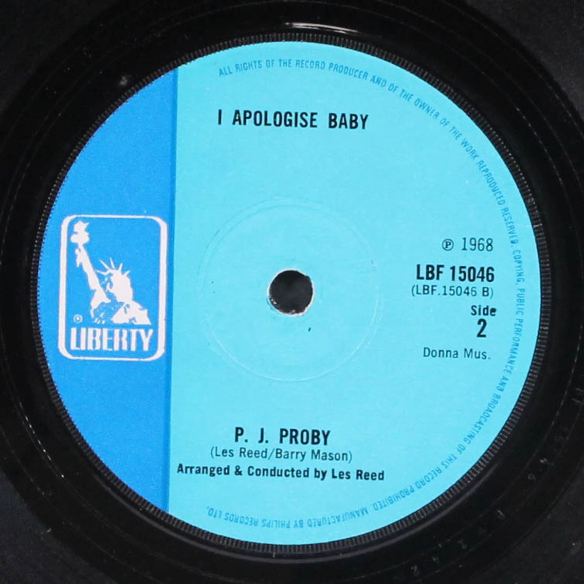it's your day today by P.J. PROBY