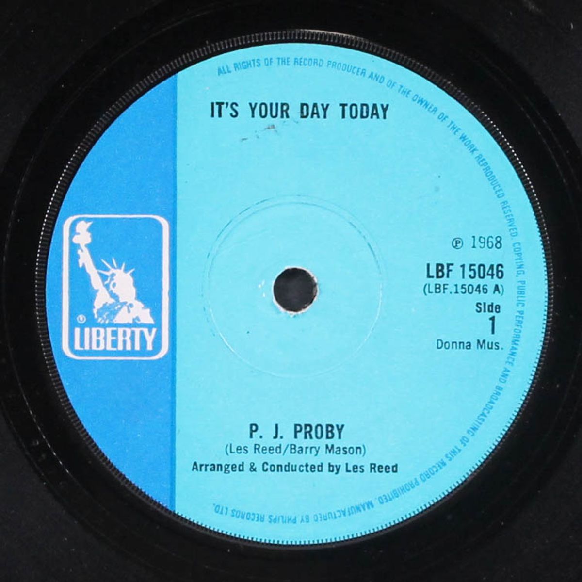 it's your day today by P.J. PROBY