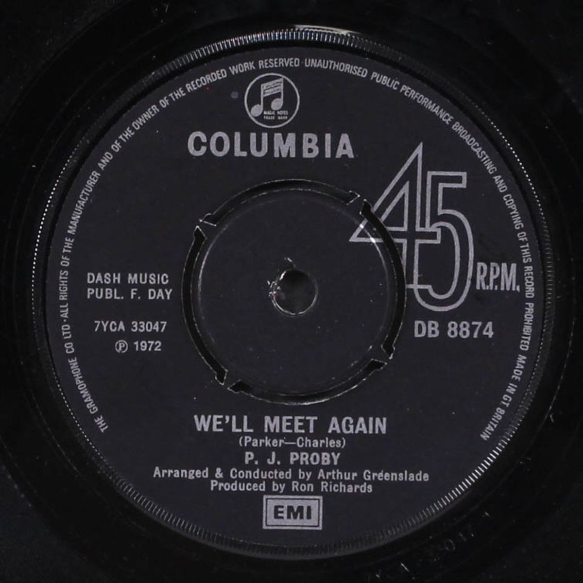 we'll meet again by P.J. PROBY