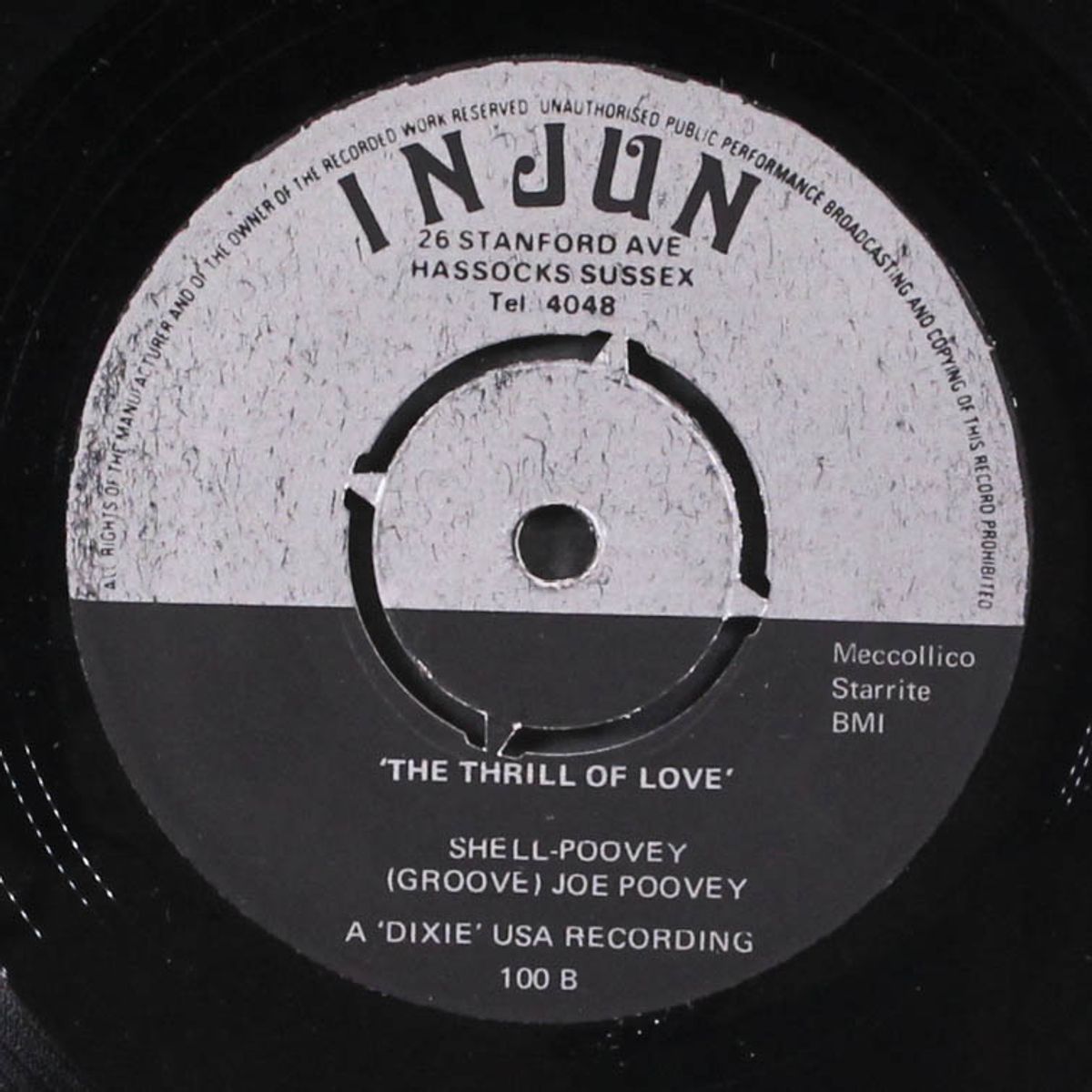 ten long fingers / thrill of love by GROOVE JOE POOVEY