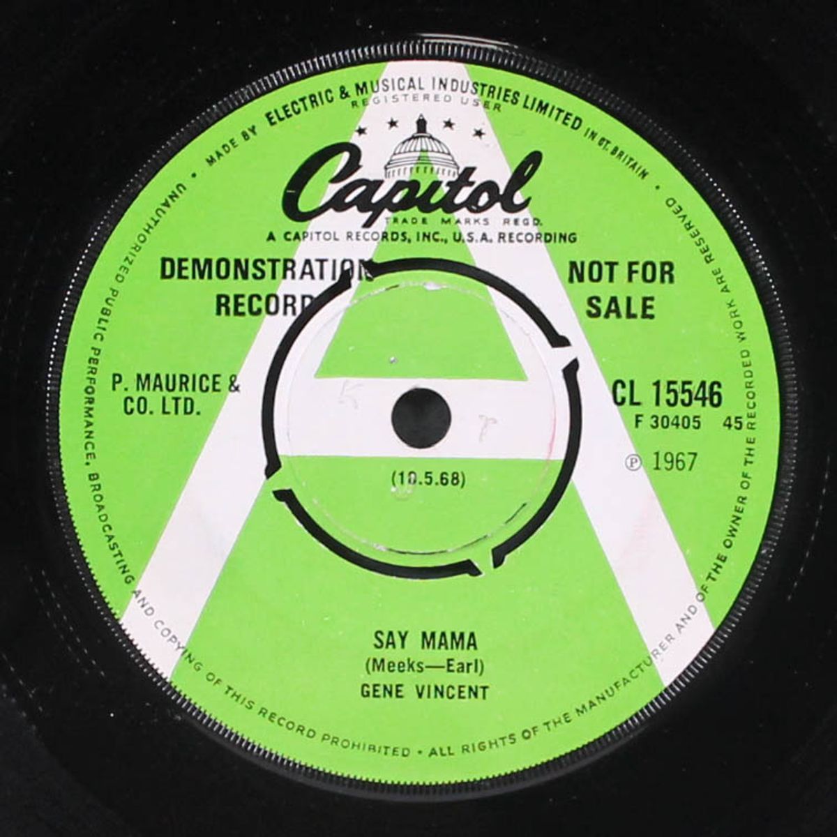 be-bop-a-lula / say mama by GENE VINCENT