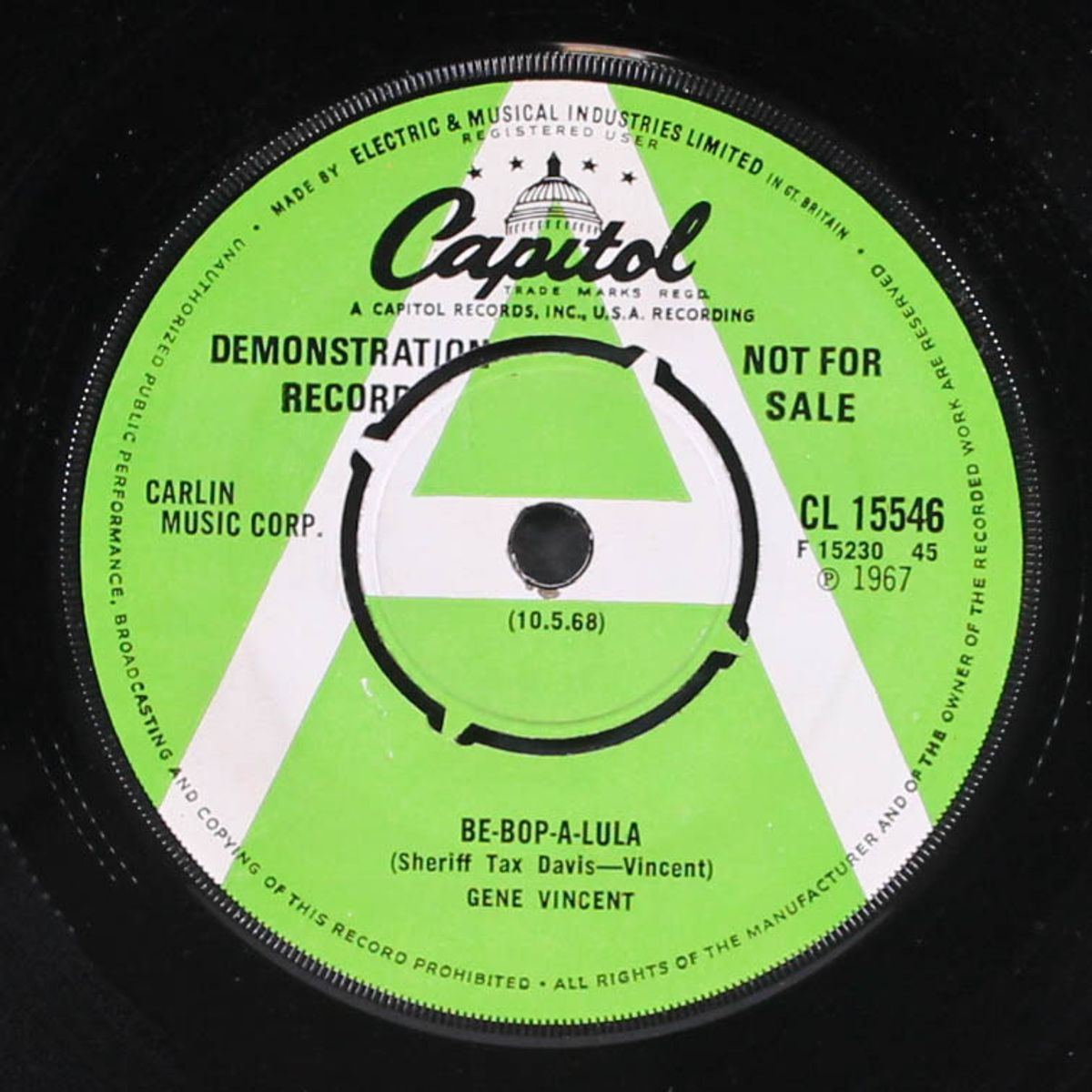 be-bop-a-lula / say mama by GENE VINCENT