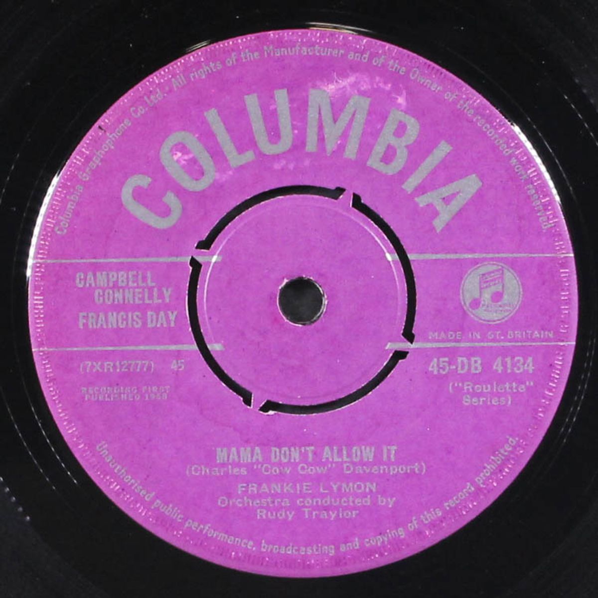 mama don't allow it / portable on my shoulder by FRANKIE LYMON