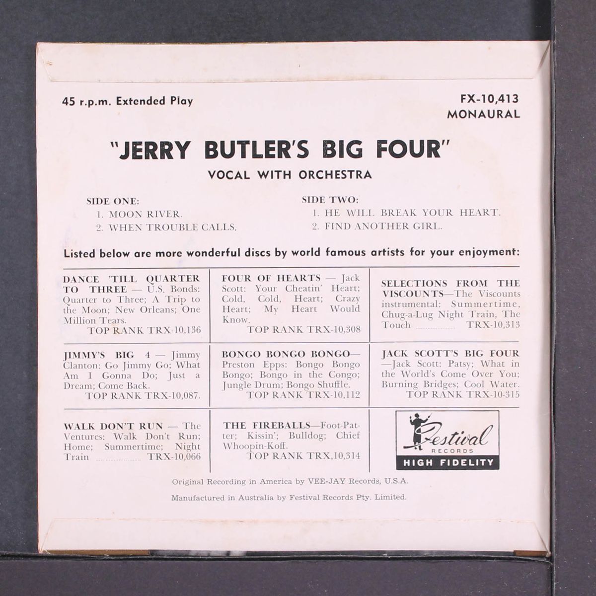 big four by JERRY BUTLER