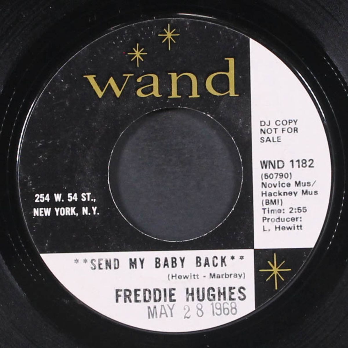 send my baby back / where's my baby by FREDDIE HUGHES