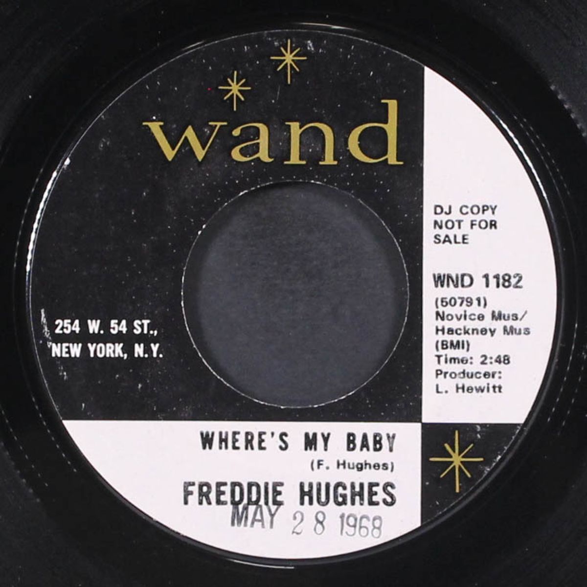 send my baby back / where's my baby by FREDDIE HUGHES