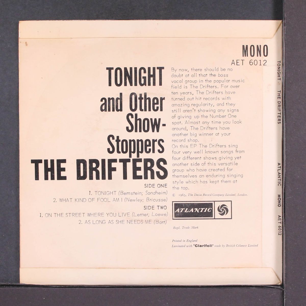 tonight and other show stoppers by DRIFTERS