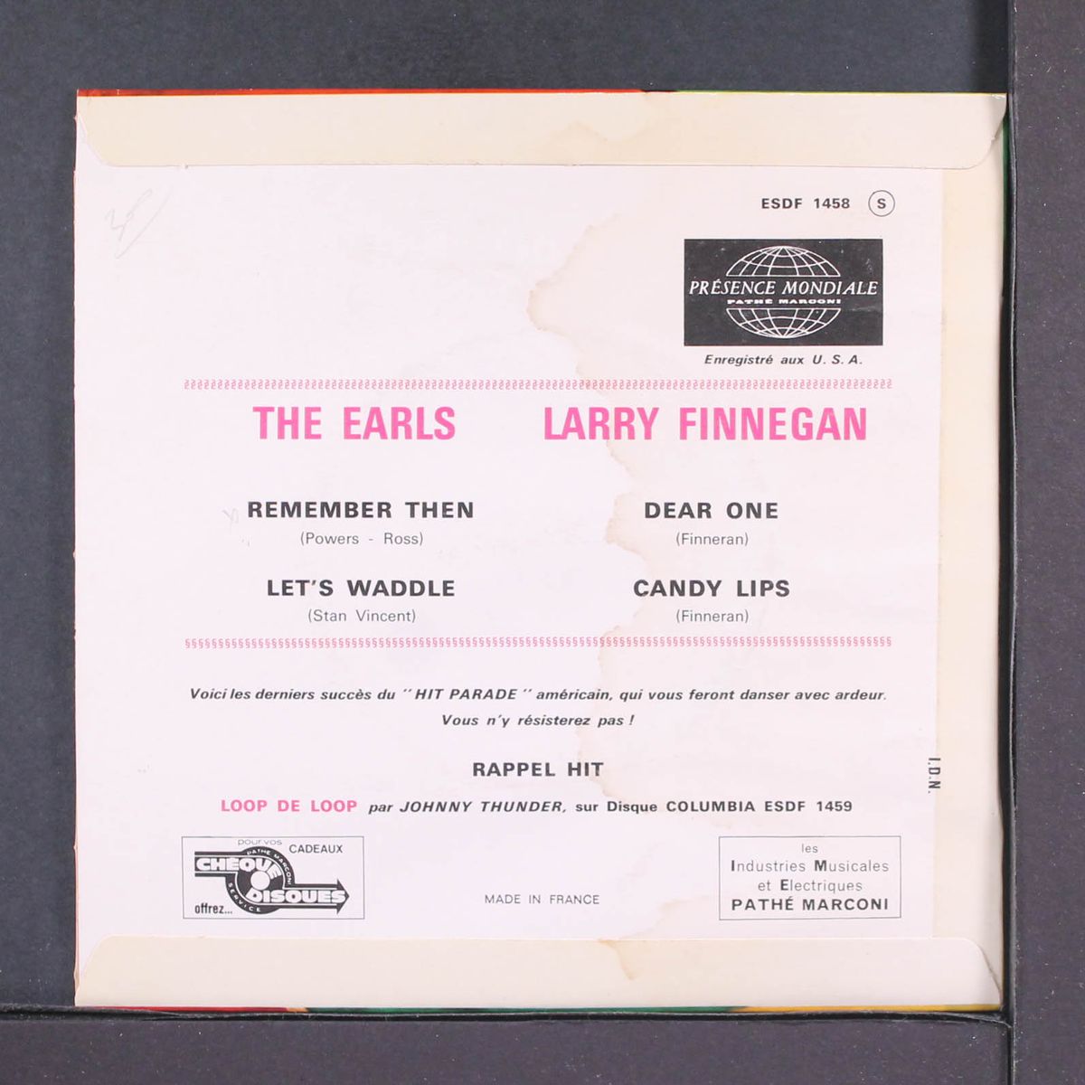remember then by EARLS / LARRY FINNEGAN