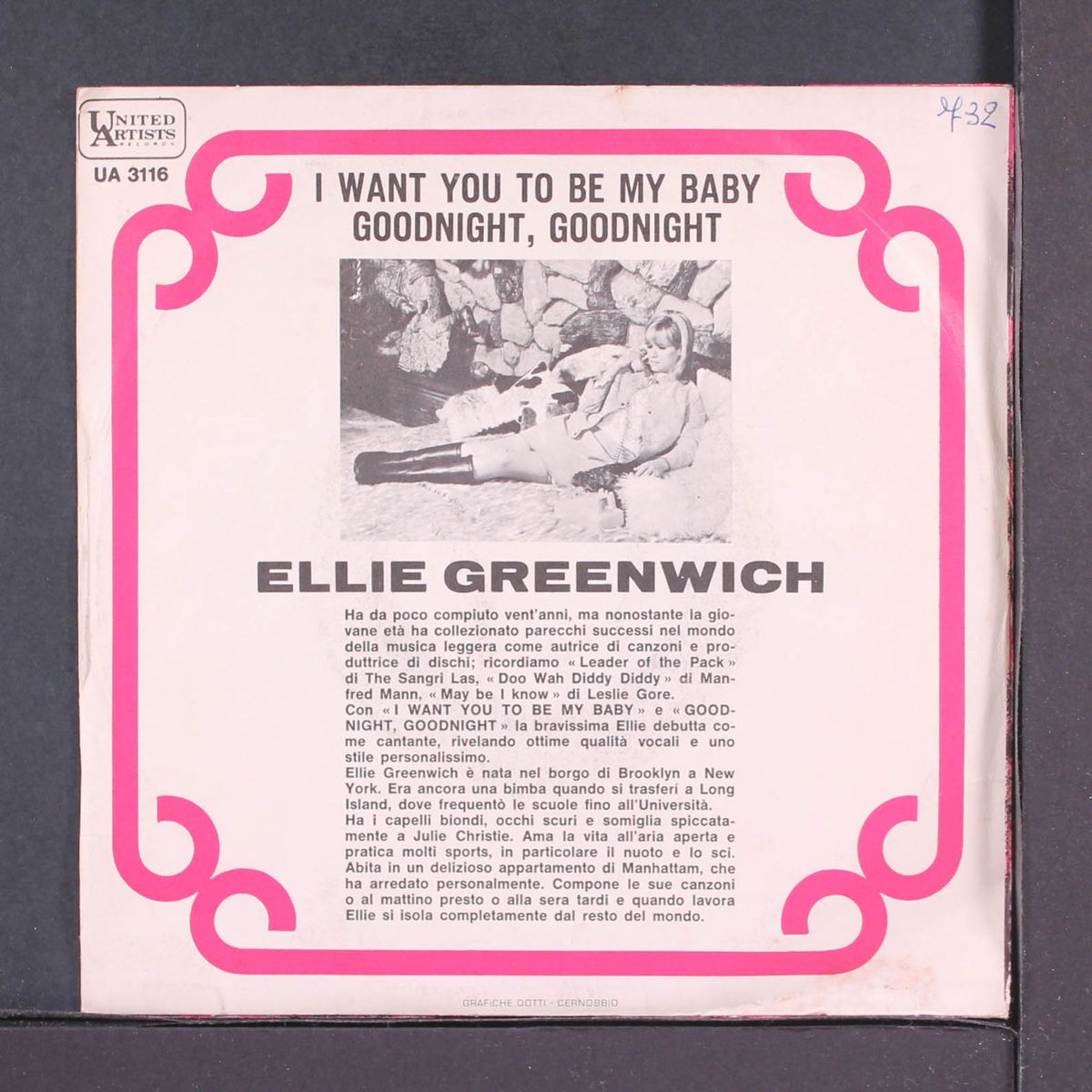 i want you to be my baby by ELLIE GREENWICH