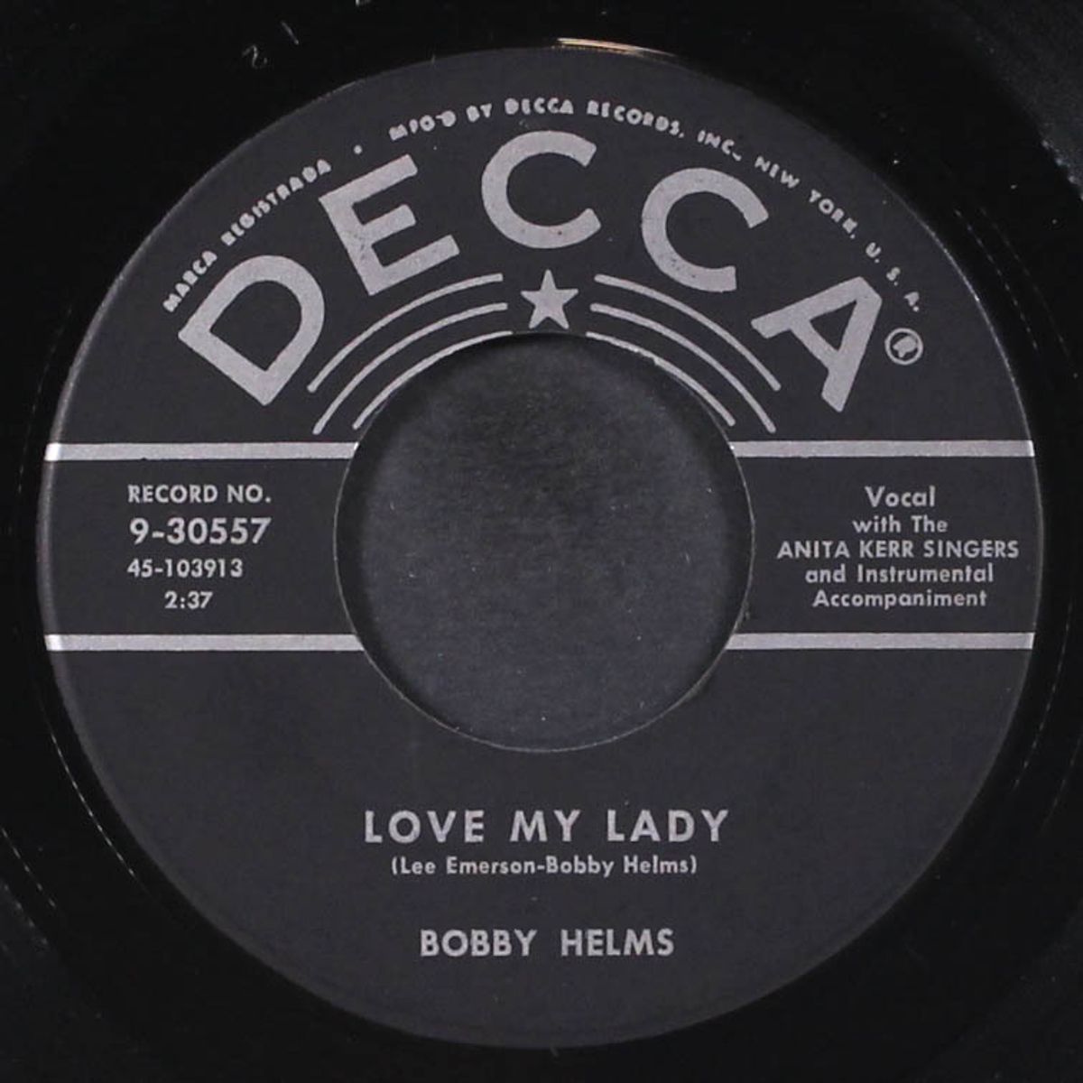 just a little lonesome by BOBBY HELMS