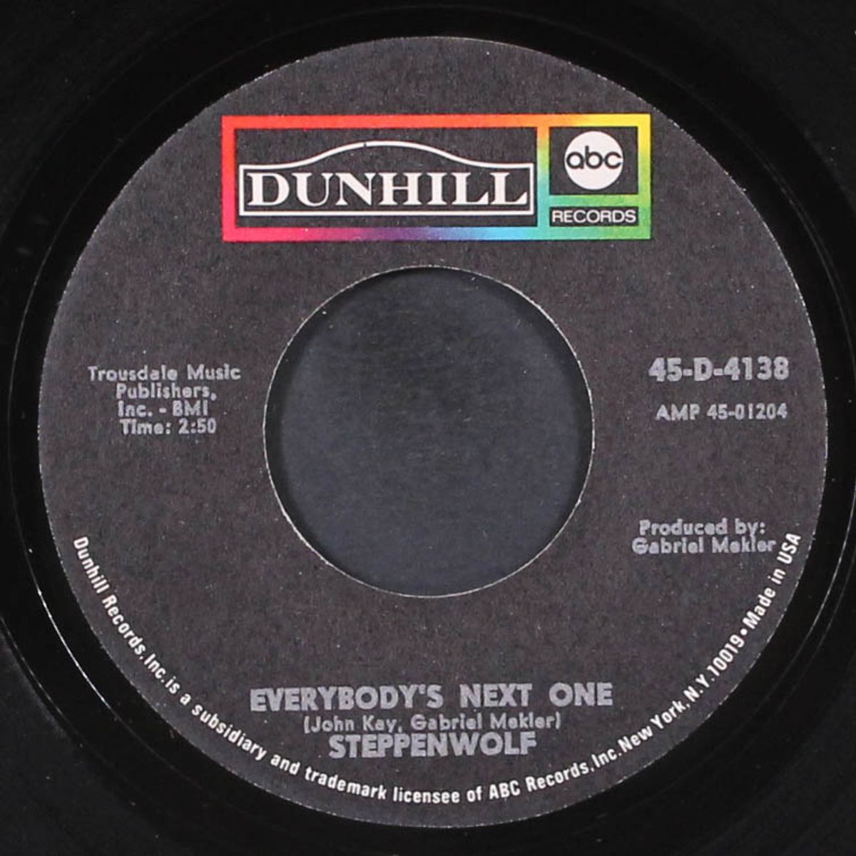born to be wild / everybody's next one by STEPPENWOLF