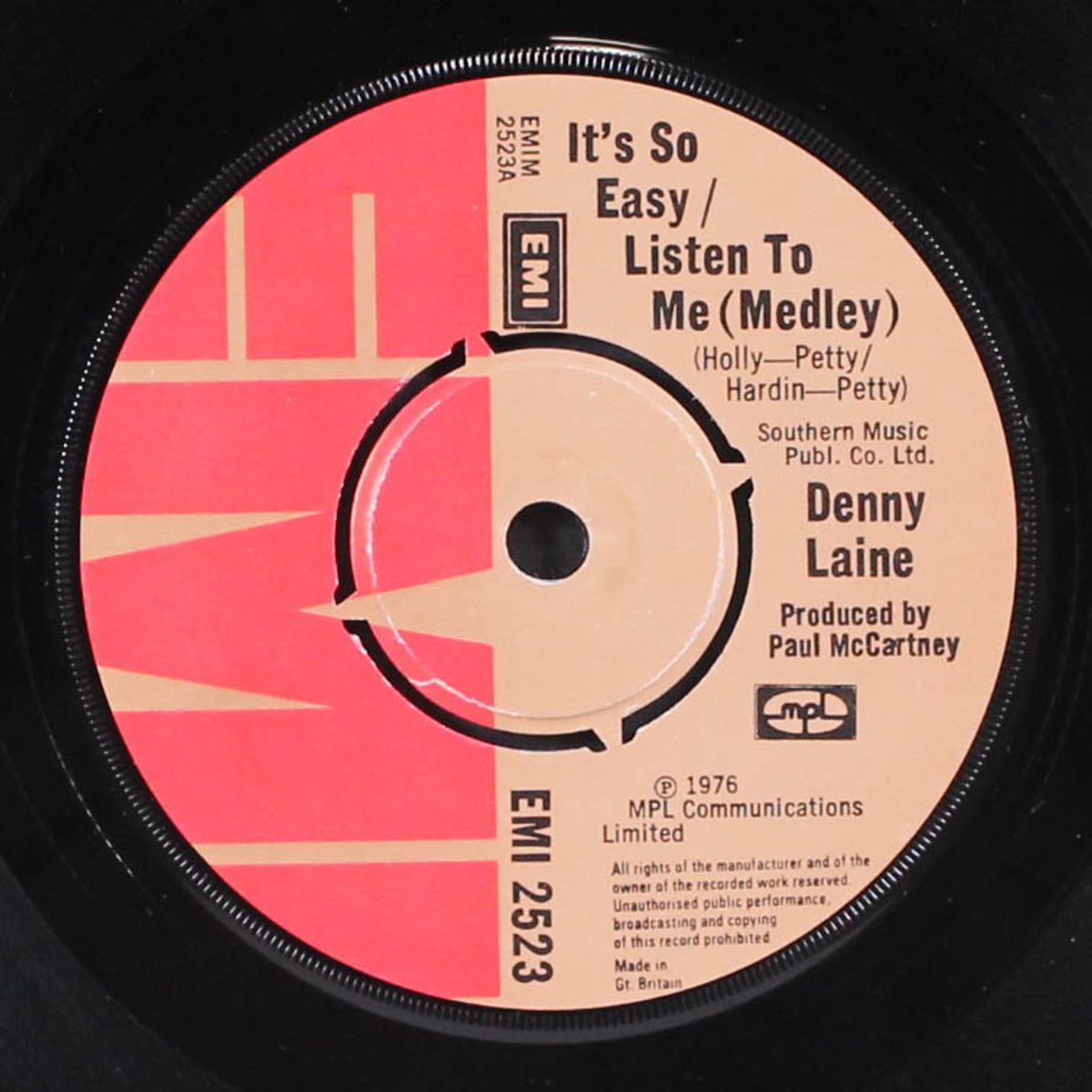 it's so easy / listen to me by DENNY LAINE