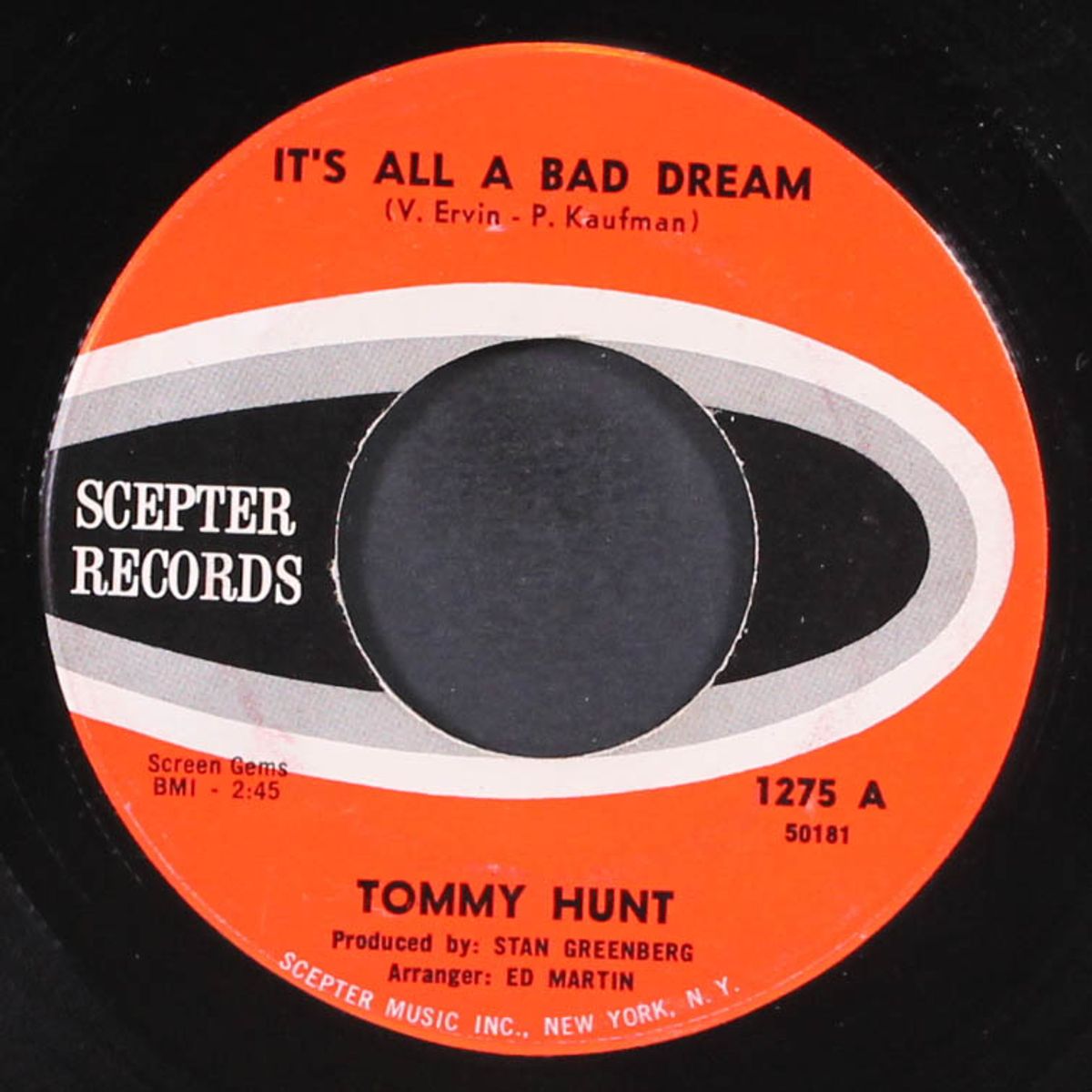 it's all a bad dream / you made a man out of me by TOMMY HUNT