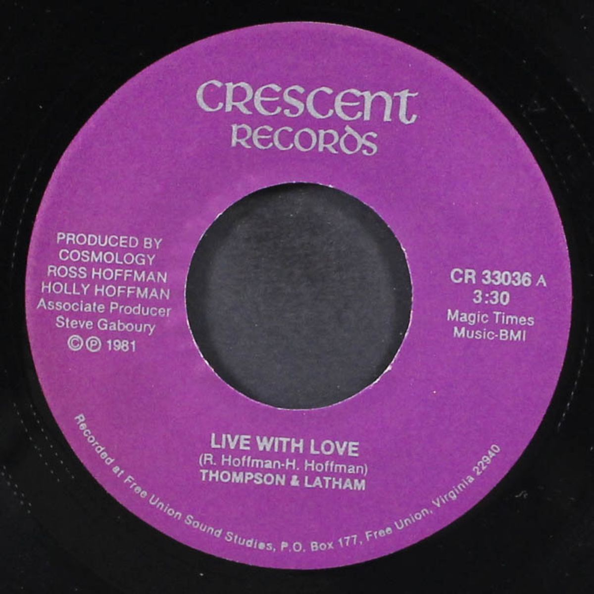 live with love / tomorrow never knows by THOMPSON & LATHAM