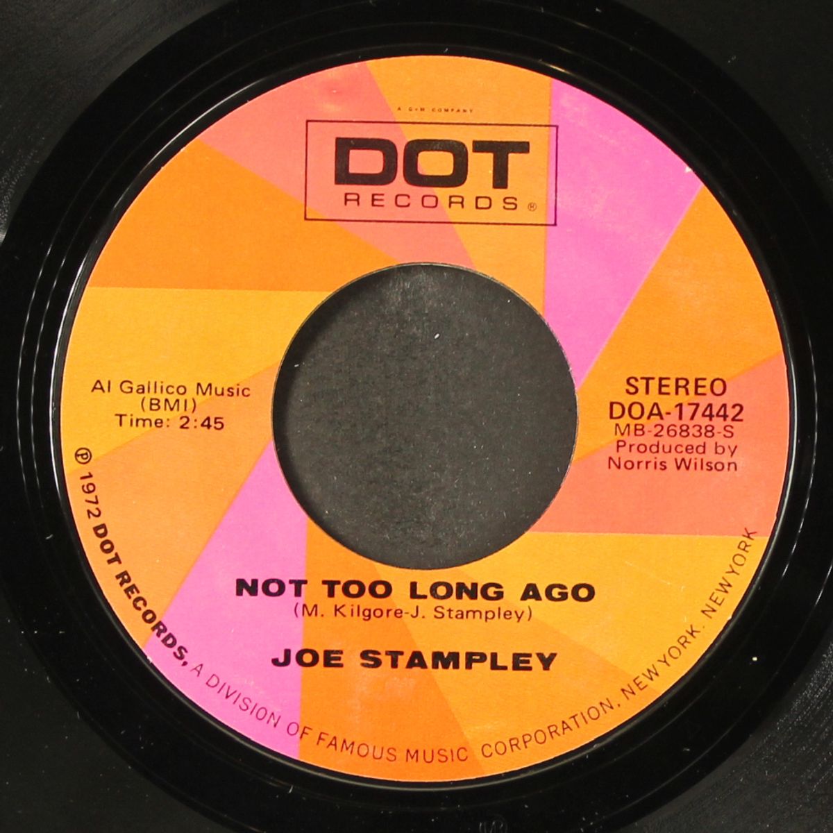 soul song / not too long ago by JOE STAMPLEY