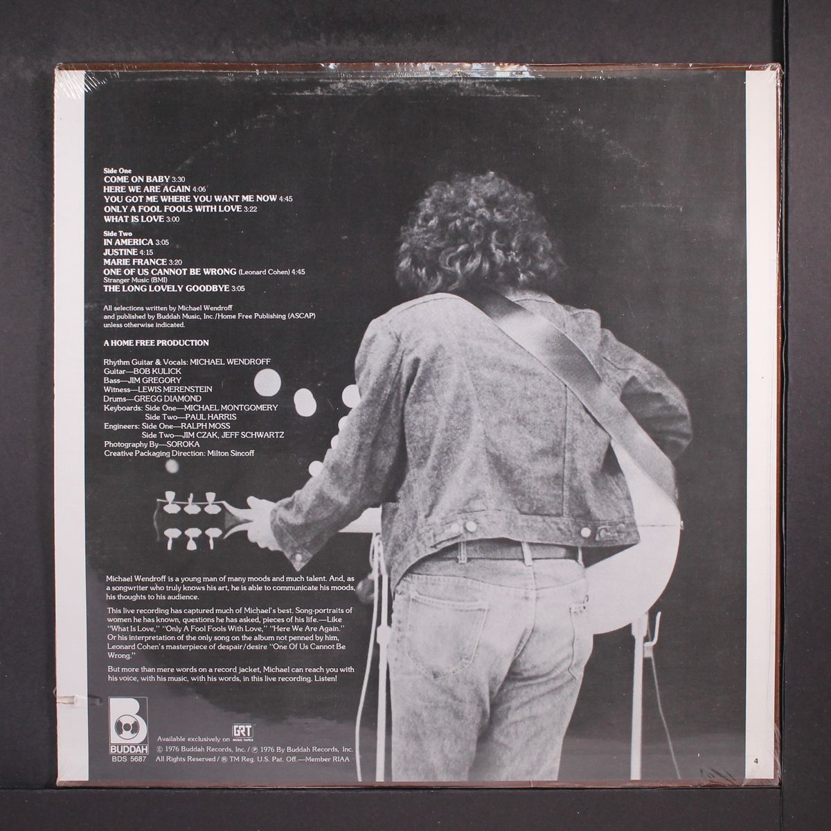 recorded live by MICHAEL WENDROFF