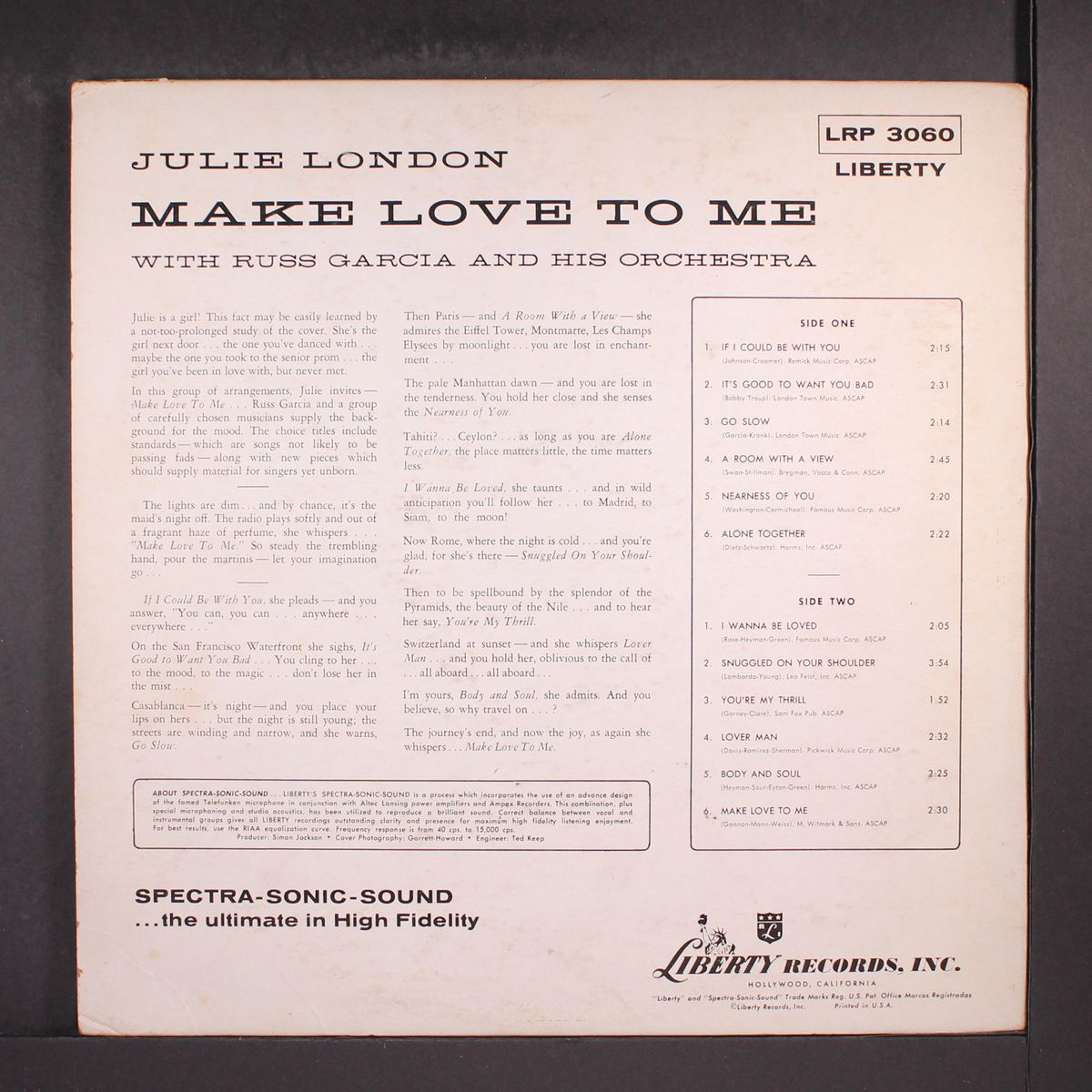 make love to me by JULIE LONDON