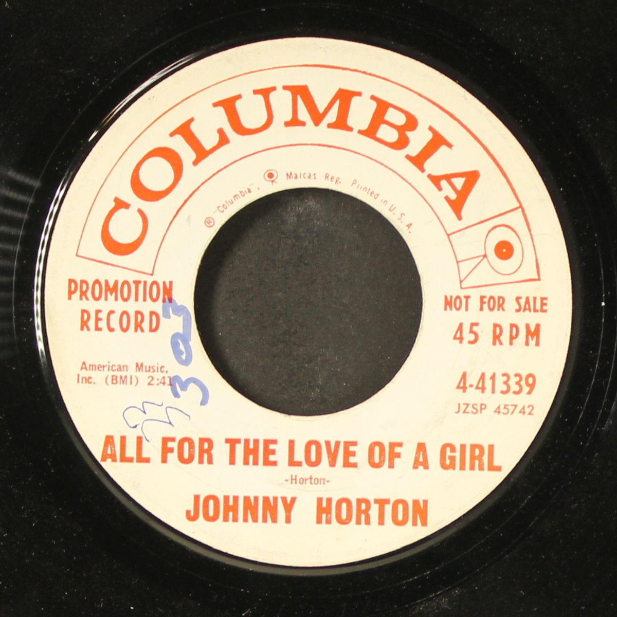the battle of new orleans / all for the love of a girl by JOHNNY HORTON