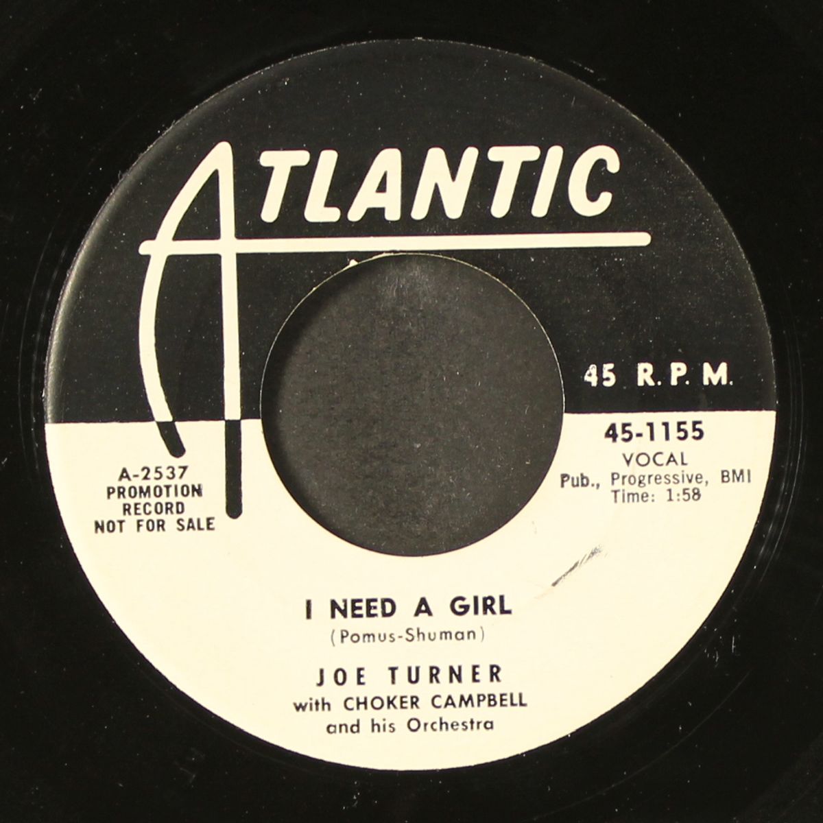 trouble in mind / i need a girl by JOE TURNER