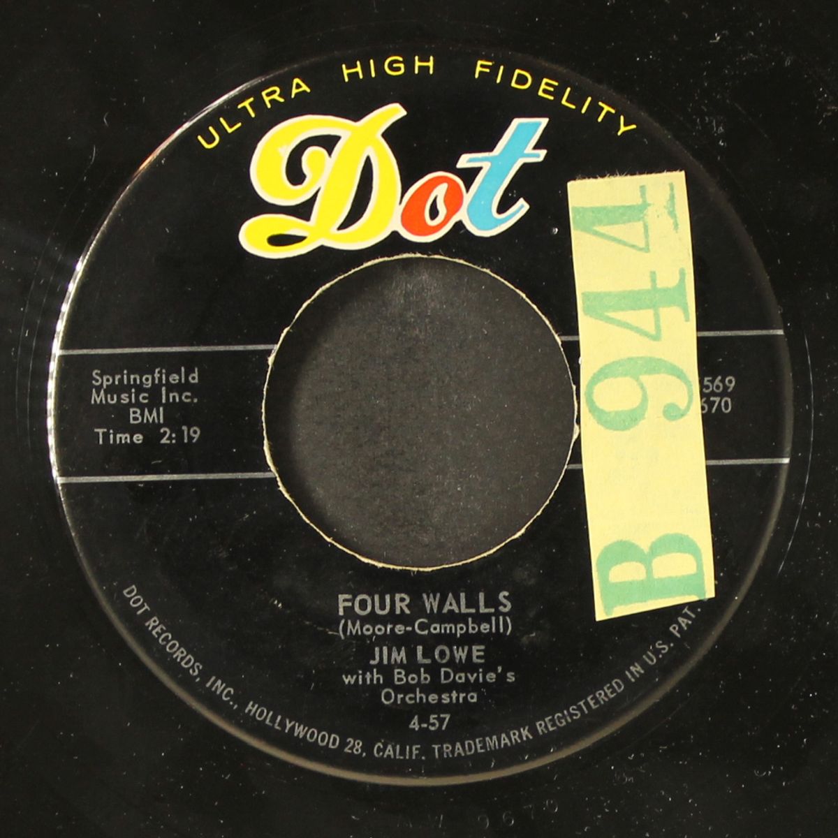 talkin' to the blues / four walls by JIM LOWE