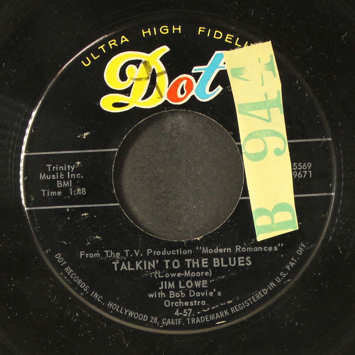 talkin' to the blues / four walls by JIM LOWE