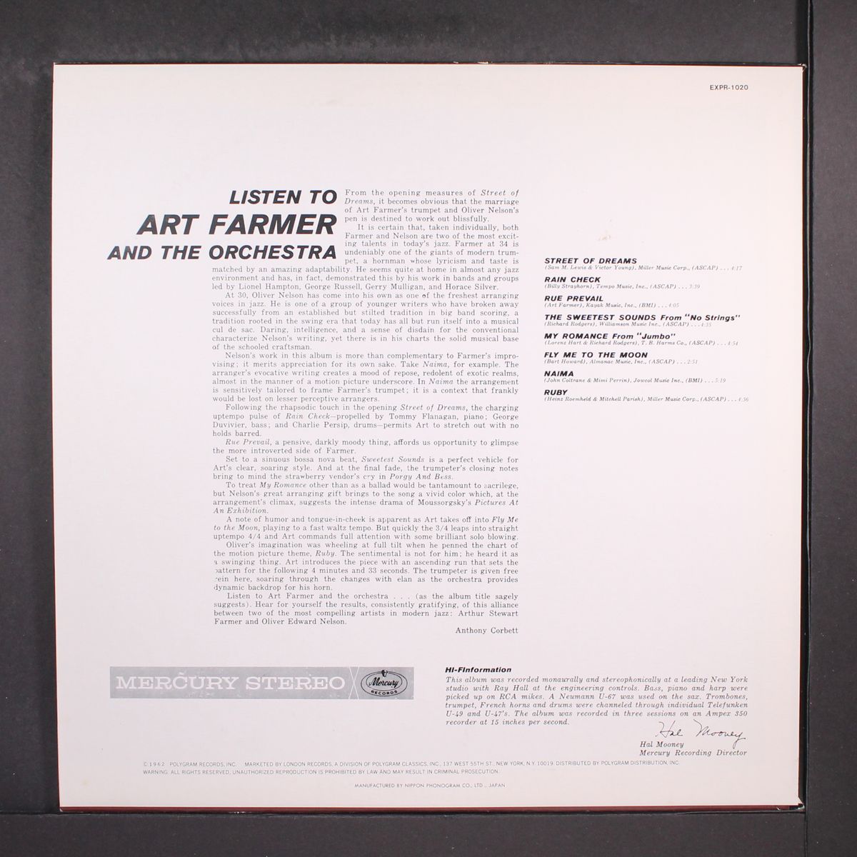 listen to by ART FARMER