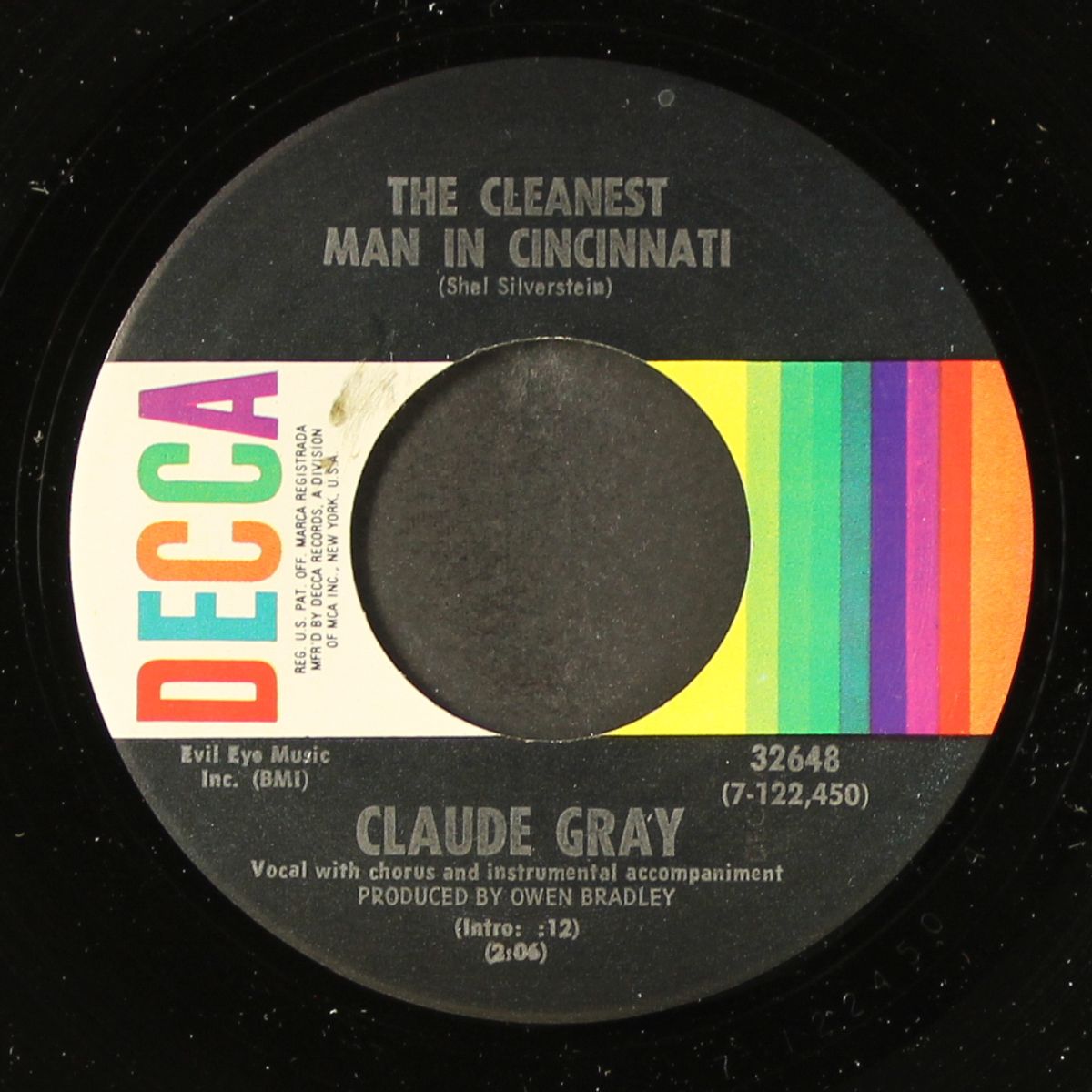 crazy arms / the cleanest man in cincinnati by CLAUDE GRAY