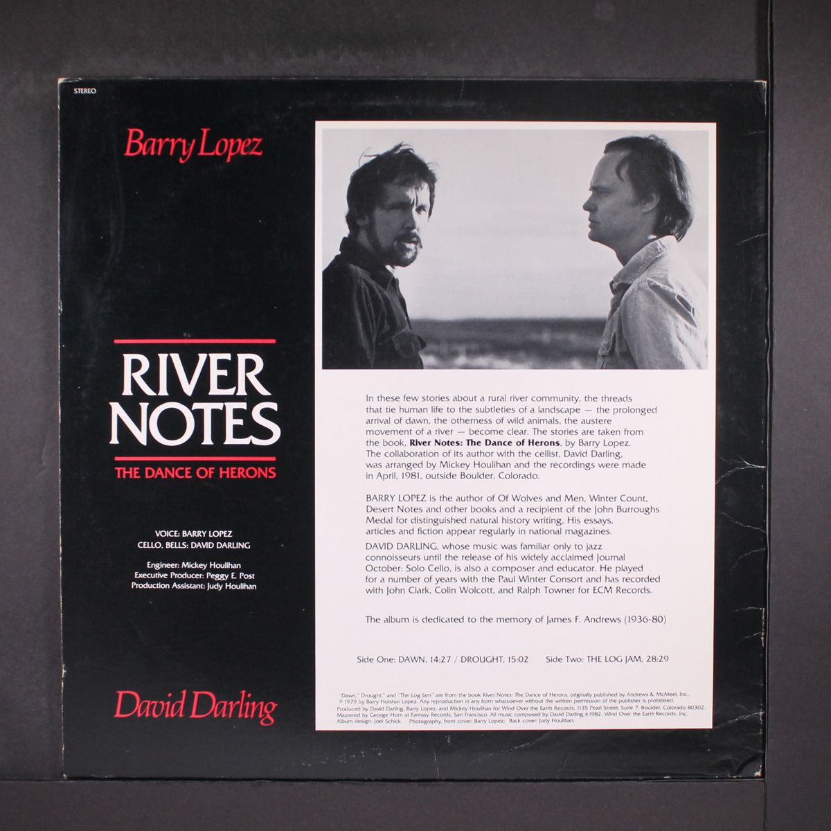river notes, the dance of herons by BARRY LOPEZ & DAVID DARLING
