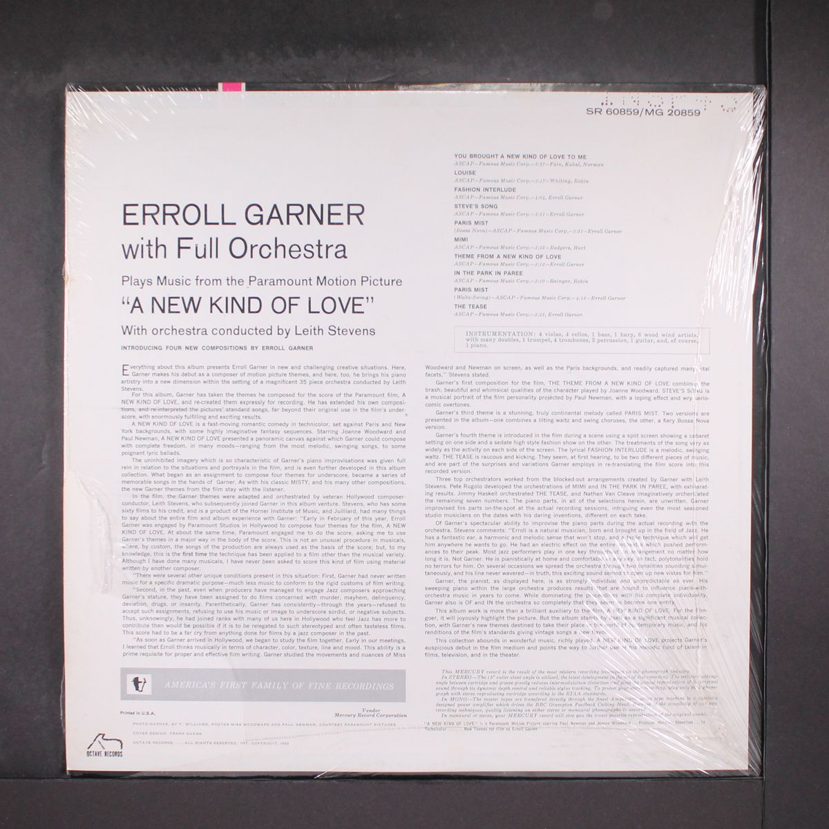 a new kind of love by ERROLL GARNER