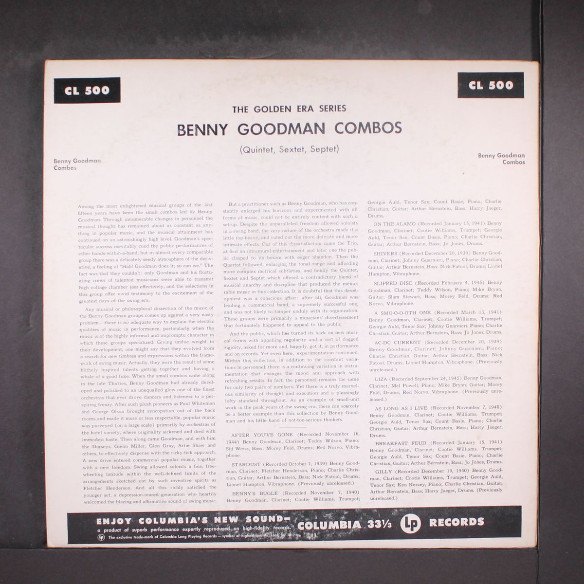 combos by BENNY GOODMAN