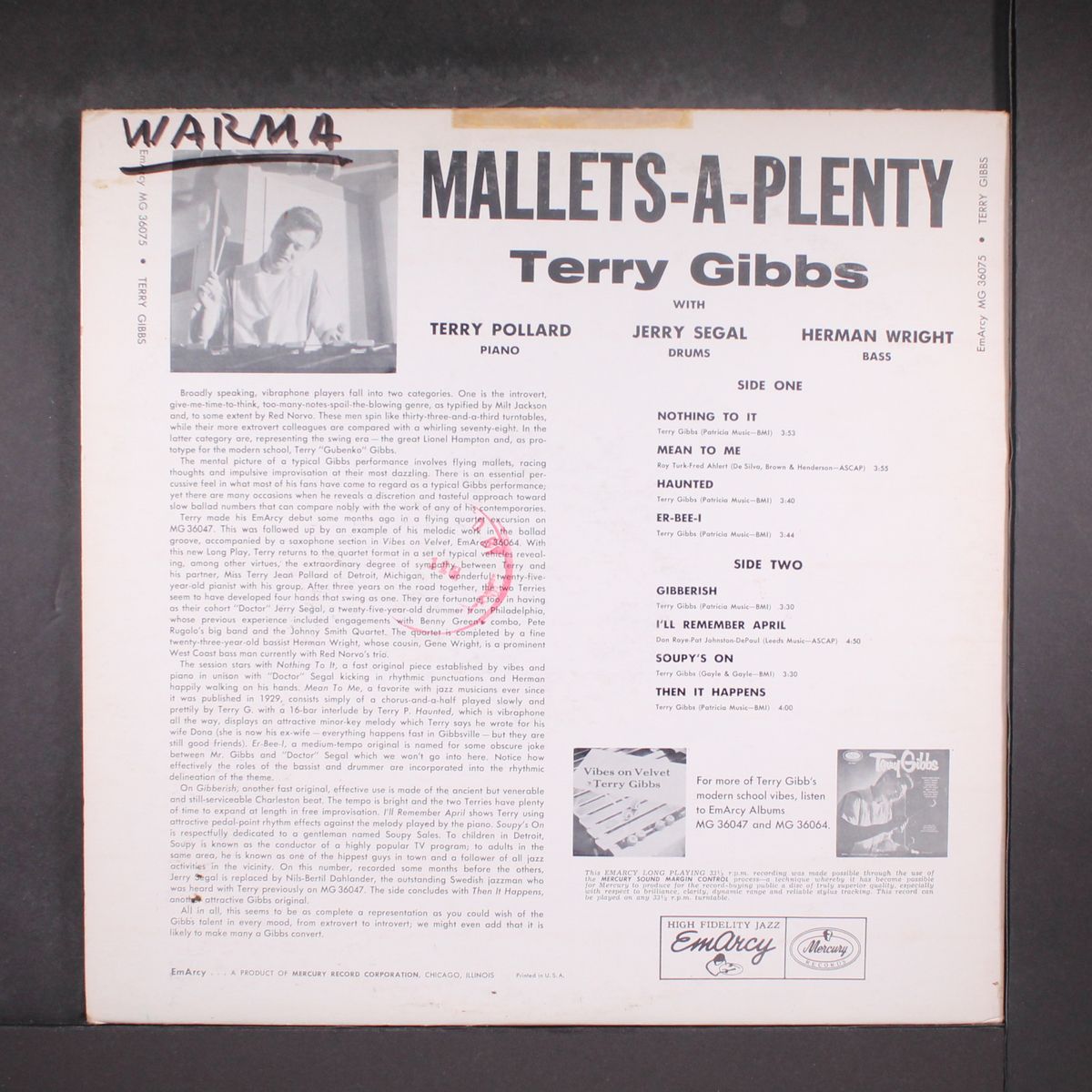 mallets aplenty by TERRY GIBBS